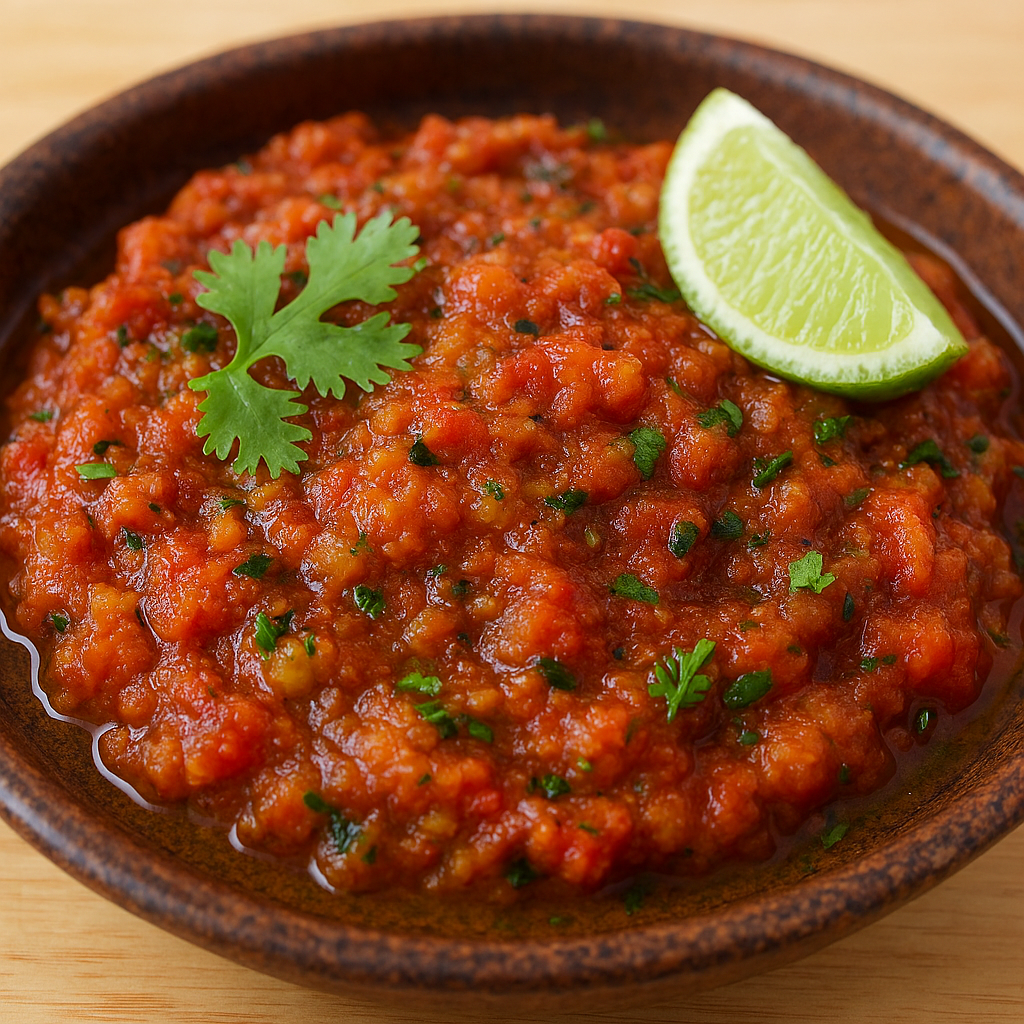 Bihari-Style Tamatar Ka Chokha (Smoky Tomato Mash)