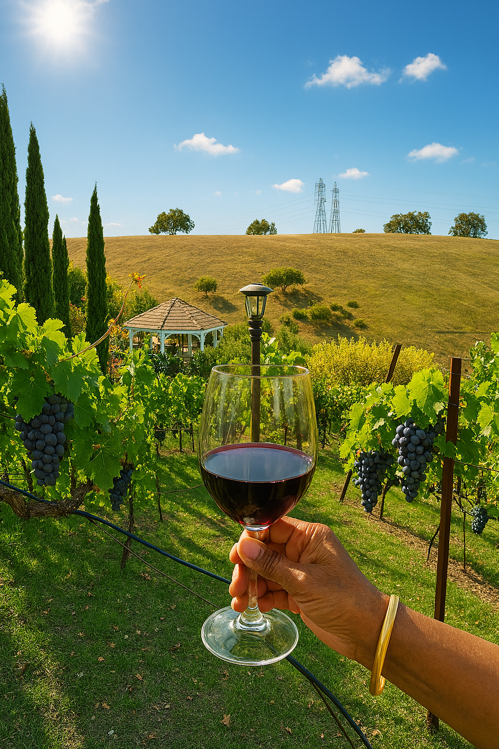 Our test vineyard after harvest